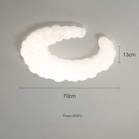 Plafonnier crème chic pour chambre. | Marco Lucetti Plafond de 70 cm