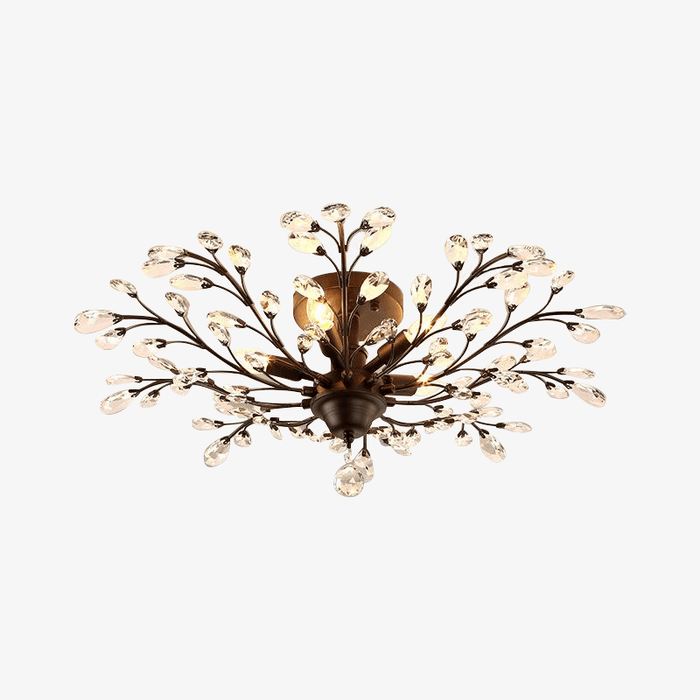 Plafonnier Cristal Floral Branché | Marco Lucetti