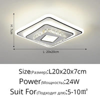 Plafonnier Cristal LED Moderne et Minimaliste | Marco Lucetti