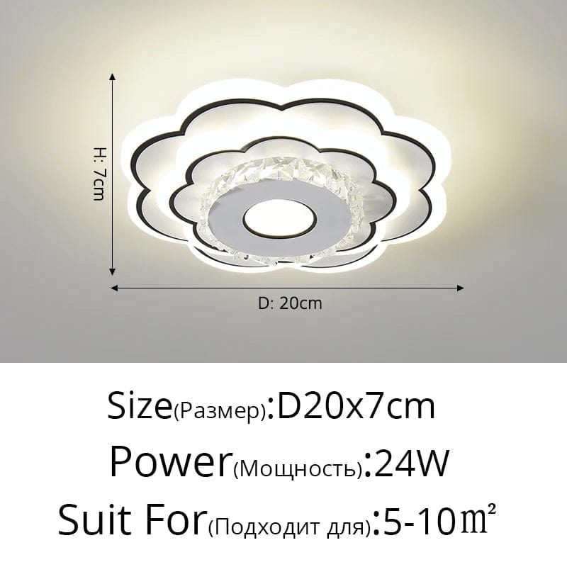 Plafonnier Cristal LED Moderne et Minimaliste | Marco Lucetti