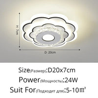 Plafonnier Cristal LED Moderne et Minimaliste | Marco Lucetti