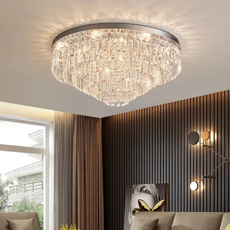 Plafonnier cristal LED pour salon | Marco Lucetti