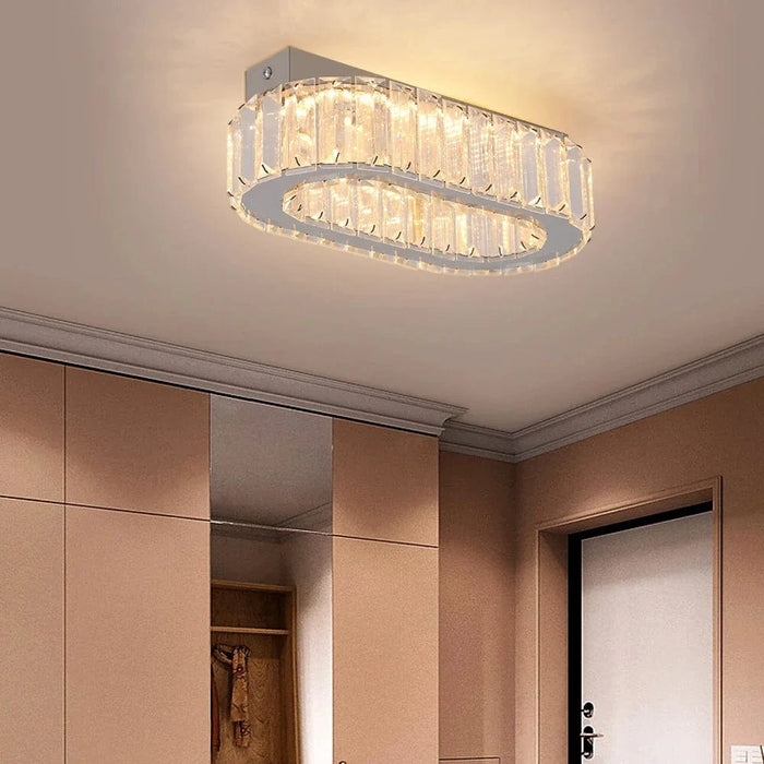 Plafonnier Cristal Ovale Design | Marco Lucetti