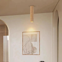 Plafonnier cylindrique en pierre naturelle Luminaire Decor, Livraison Directe | Marco Lucetti