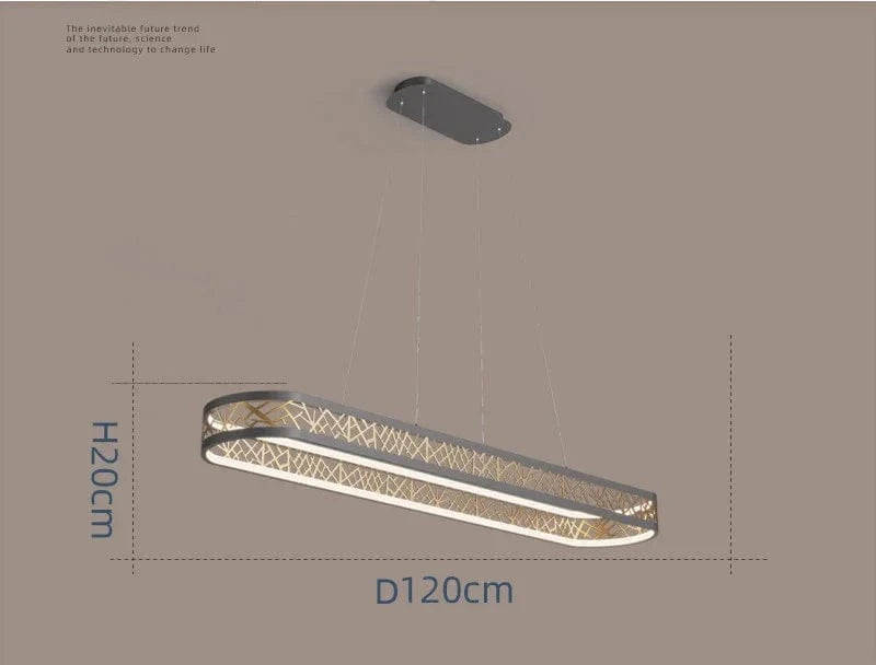 Plafonnier d'anneau moderne pour salon, salle d'étude et chambre - Éclairage intérieur ajustable | Marco Lucetti Ovale D120 cm / Lumière neutre 4000K