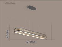 Plafonnier d'anneau moderne pour salon, salle d'étude et chambre - Éclairage intérieur ajustable | Marco Lucetti Ovale D120 cm / Lumière neutre 4000K