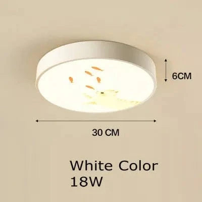 Plafonnier de chambre d'enfants « Cartoon Glow » avec télécommande et appliques acryliques LED | Marco Lucetti Diamètre 30CM 18W / 3 Température de couleur