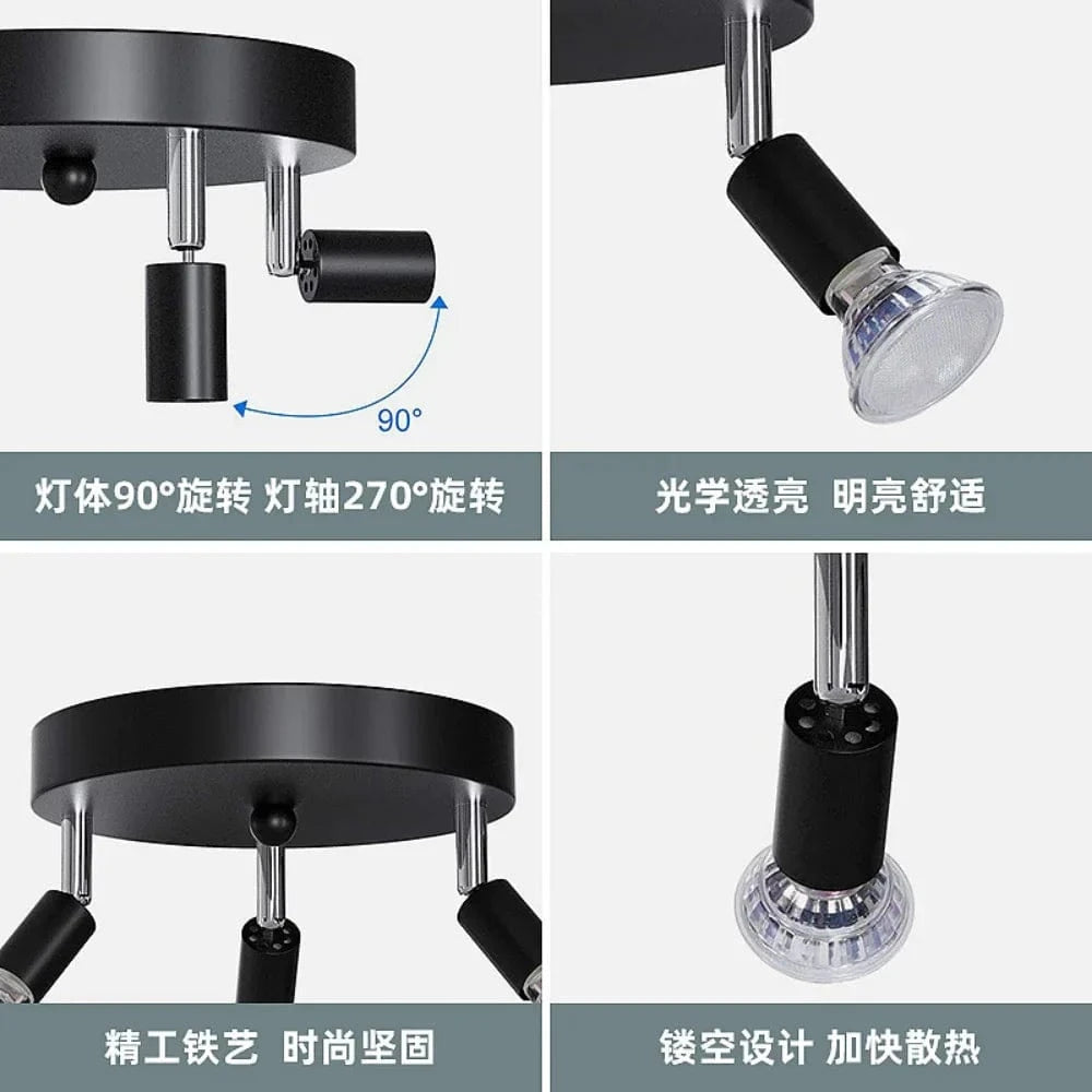 Plafonnier de cuisine pivotant avec angle ajustable | Marco Lucetti