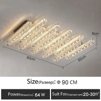 Plafonnier de luxe en cristal contemporain | Marco Lucetti