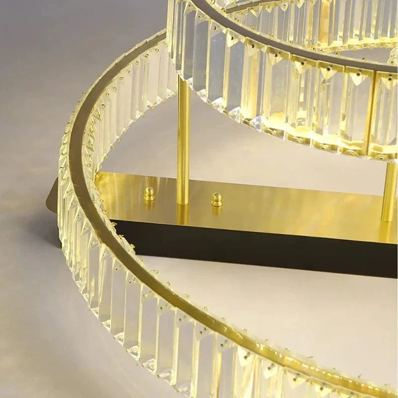 Plafonnier de luxe en cuivre et cristal - Édition 2024 | Marco Lucetti