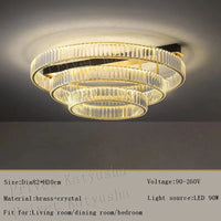 Plafonnier de Luxe en Cuivre et Cristal - Lampara de Techo 2024 | Marco Lucetti A diamètre82cm / Argent / Lumière chaude