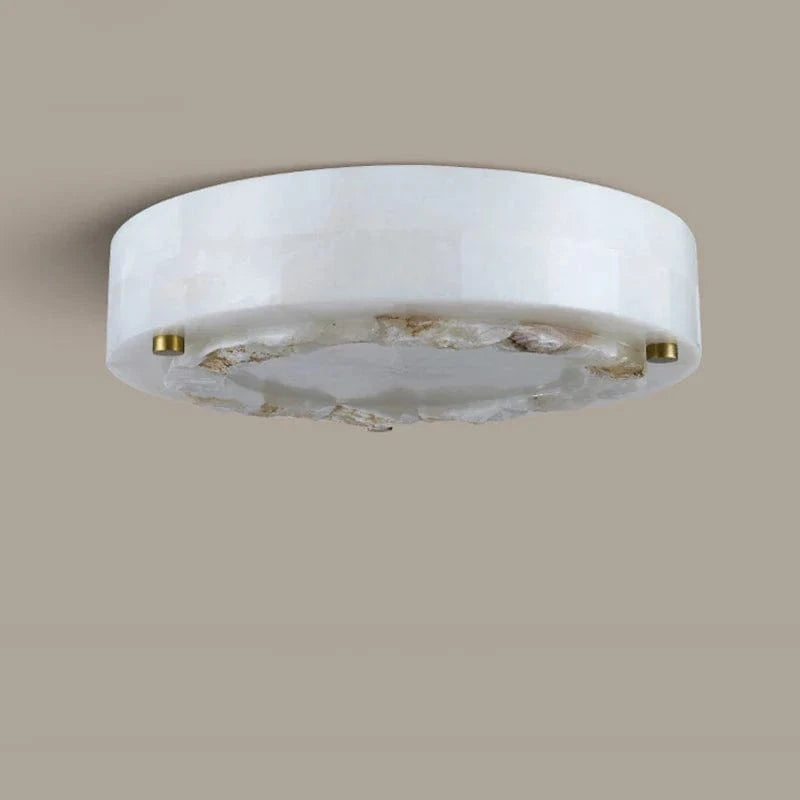 Plafonnier de luxe en marbre naturel circulaire 30CM 40CM pour chambre salon salle à manger - Grand luminaire suspendu | Marco Lucetti