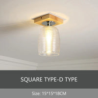 Plafonnier de Luxe Nordique en Verre et Bois Phyval | Marco Lucetti Plafond carré D / Lumière chaude