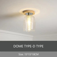 Plafonnier de Luxe Nordique en Verre et Bois Phyval | Marco Lucetti Plafond rond D / Lumière chaude