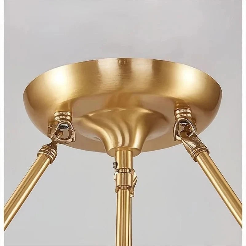 Plafonnier de Style Européen en Cuivre Pur | Marco Lucetti