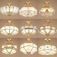 Plafonnier de Style Européen en Cuivre Pur | Marco Lucetti