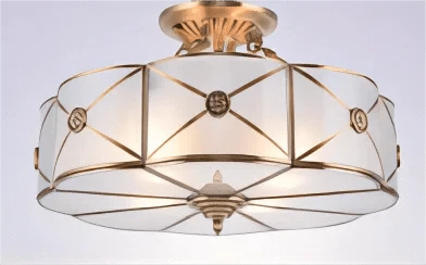 Plafonnier de Style Européen en Cuivre Pur | Marco Lucetti B / L / Changeable