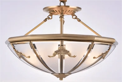 Plafonnier de Style Européen en Cuivre Pur | Marco Lucetti C / L / Changeable