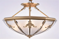 Plafonnier de Style Européen en Cuivre Pur | Marco Lucetti C / L / Changeable