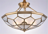 Plafonnier de Style Européen en Cuivre Pur | Marco Lucetti D / L / Changeable