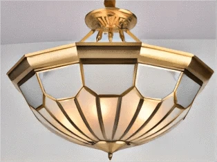 Plafonnier de Style Européen en Cuivre Pur | Marco Lucetti E / L / Changeable