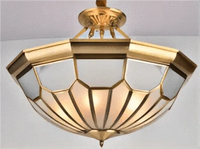 Plafonnier de Style Européen en Cuivre Pur | Marco Lucetti E / L / Changeable