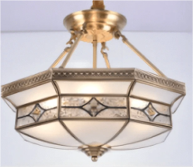 Plafonnier de Style Européen en Cuivre Pur | Marco Lucetti G / L / Changeable