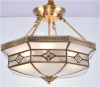 Plafonnier de Style Européen en Cuivre Pur | Marco Lucetti G / L / Changeable