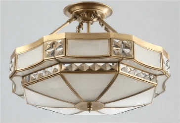 Plafonnier de Style Européen en Cuivre Pur | Marco Lucetti H / L / Changeable