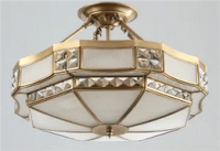 Plafonnier de Style Européen en Cuivre Pur | Marco Lucetti H / L / Changeable