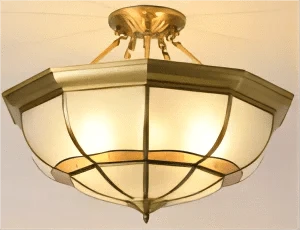 Plafonnier de Style Européen en Cuivre Pur | Marco Lucetti J / L / Changeable