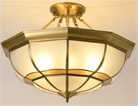 Plafonnier de Style Européen en Cuivre Pur | Marco Lucetti J / L / Changeable