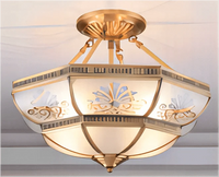 Plafonnier de Style Européen en Cuivre Pur | Marco Lucetti K / L / Changeable