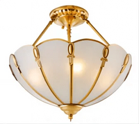 Plafonnier de Style Européen en Cuivre Pur | Marco Lucetti L / L / Changeable