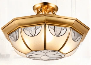 Plafonnier de Style Européen en Cuivre Pur | Marco Lucetti S / L / Changeable