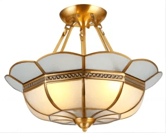 Plafonnier de Style Européen en Cuivre Pur | Marco Lucetti X / L / Changeable