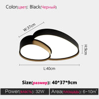 Plafonnier Décoratif LED Noir et Blanc | Marco Lucetti Noir S / Blanc chaud (3000k)