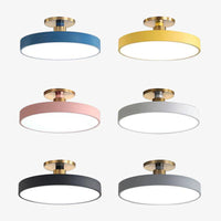 Plafonnier design LED rond - Or Office