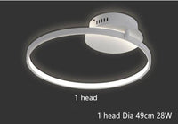 Plafonnier Design Circle Blancs | Marco Lucetti 1 cercle - 28W / Chaude