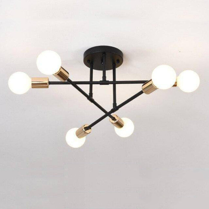 Plafonnier design métal multi-lampes Rod