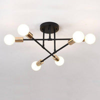 Plafonnier design métal multi-lampes Rod