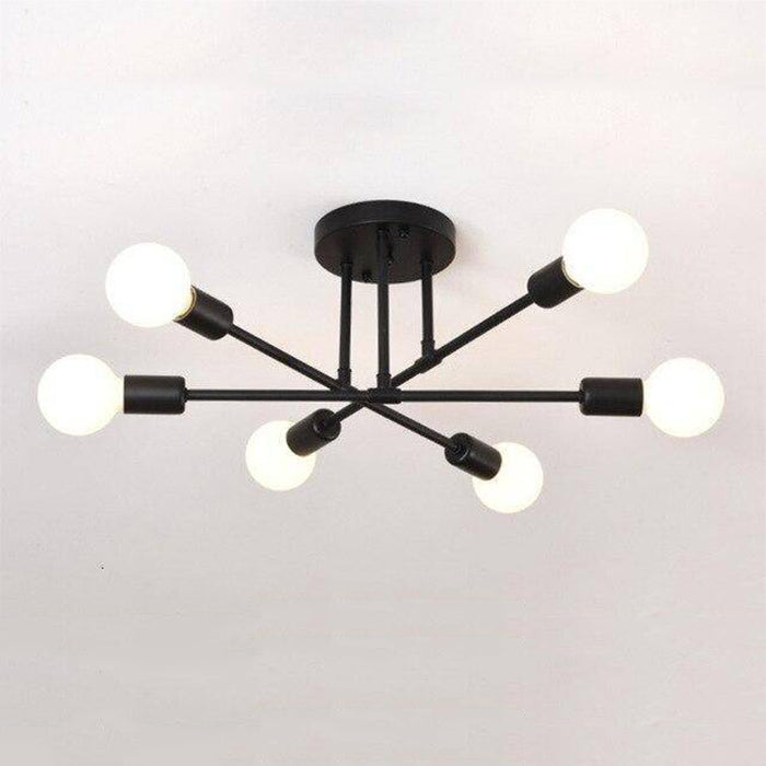 Plafonnier design métal multi-lampes Rod