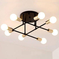 Plafonnier design métal multi-lampes Rod