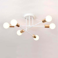 Plafonnier design métal multi-lampes Rod