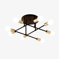 Plafonnier design métal multi-lampes Rod