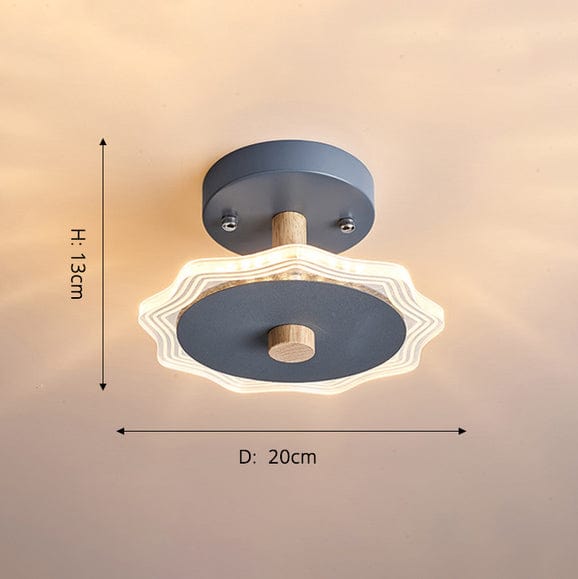 Plafonnier design en métal Basil | Marco Lucetti Vert / B - D20x13cm / Chaude