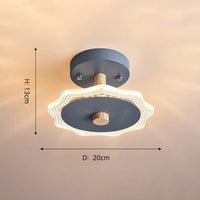 Plafonnier design en métal Basil | Marco Lucetti Vert / B - D20x13cm / Chaude