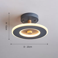 Plafonnier design en métal Basil | Marco Lucetti Vert / C - D23x13cm / Chaude