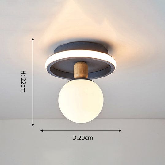 Plafonnier design en métal Basil | Marco Lucetti Vert / D - D20x22cm / Chaude