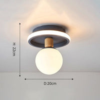 Plafonnier design en métal Basil | Marco Lucetti Vert / D - D20x22cm / Chaude